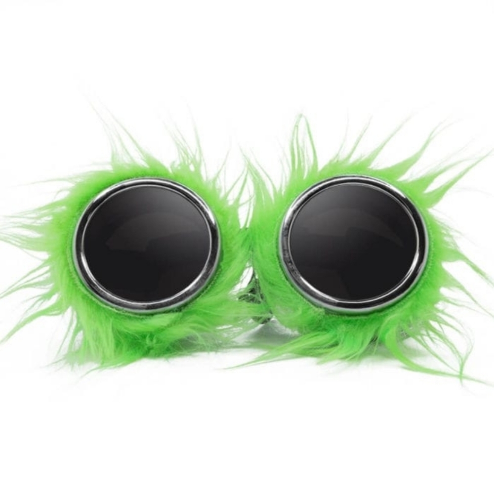Faux Furry RAVE Party Animal Goggles